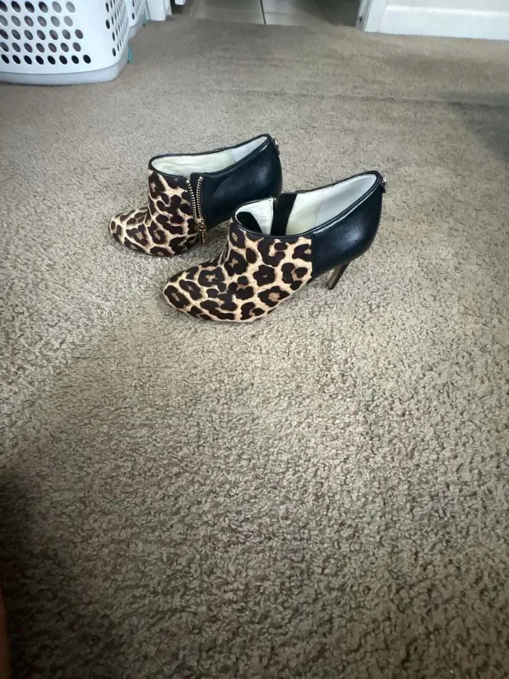 Michael Michael Kors Leopard Calf Hair Booties